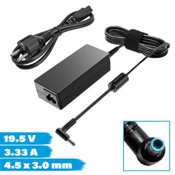 Cargador Portátiles Hp De 65w / 19.5v 3.33a 4.8*1.7mm Hp-6548 Linq - Negro  con Ofertas en Carrefour