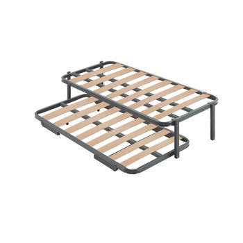 Cama Nido Metálica | 4 Patas | Medidas 80x180 Cm | Estructura Reforzada Con Doble Barra Superior