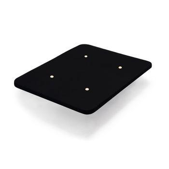 Base Tapizada Negro Sin Patas | Medidas 135 X 190 Cm | Tejido 3d Transpirable | Barras Transversales De Refuerzo