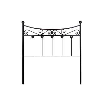 Cabecero de forja Leo, color Negro Cabezal para cama de 150 cm, Cama  Matrimonio (155 cm x 125 )