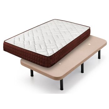 Colchón Viscoelástico Royal Memory + Somier Hades, 120x190 Cm, Con 4  Patas Cuadradas De 25 Cm con Ofertas en Carrefour