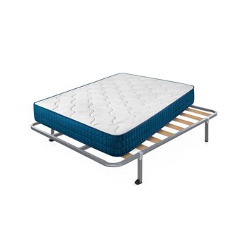 Colchón Viscoelástico Royal Memory + Somier Hades, 120x180 Cm, Con 4  Patas Cuadradas De 32 Cm con Ofertas en Carrefour