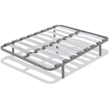 Somier 120x190 Cm Tubo Acerado 30x30 Mm Refuerzo Central Láminas Chopo.  Patas No Incluidas. con Ofertas en Carrefour