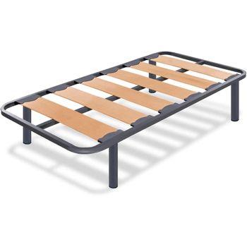 Somier Hades Con Patas De 32 Cm, Medidas: 90 X 190 Cm, Estructura De  Madera Y De Tubos De Acero con Ofertas en Carrefour