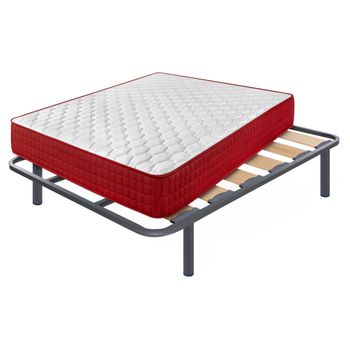 Cama Completa - Colchón Flexitex + Somier Multiláminas + 5 Patas De 32cm,  135x200 Cm con Ofertas en Carrefour