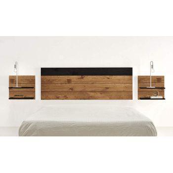 Cabecero Horizontal Recto Madera Natural Flandes 200x80cm-cama 180/190 con  Ofertas en Carrefour