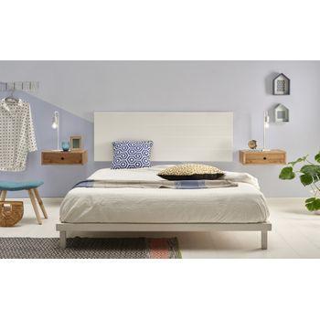 Cabecero de cama 135 Tabac blanco 1450x1100 mm