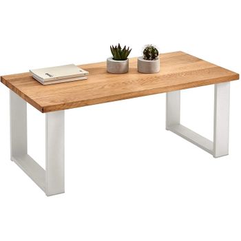 Tablero De Mesa Madera Maciza Roble Sin Tratar 140x40x(2-6) Cm Vidaxl con  Ofertas en Carrefour