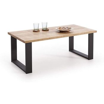 Mesa Elevable iCub Strong 30mm ECO Negra en madera maciza de pino acabado  vintage estilo industrial Box Furniture