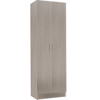 Armario Ropero 2 Puertas Correderas 200 Cm Colette, Con Cajonera Integrada  Desde Exterior, En Blanco Y Roble con Ofertas en Carrefour