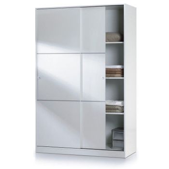 Armario Ropero Grande Roma 4 Puertas 2 Cajones Color Blanco Mate Habitación  Dormitorio 216x198x53 Cm con Ofertas en Carrefour