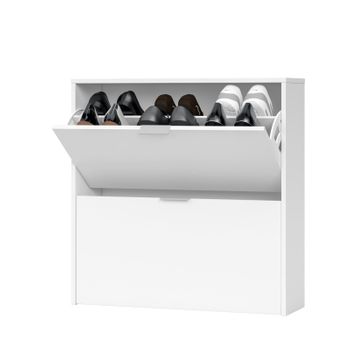 Zapatero Pasillo Blanco Brillo 4 Puertas Armario Mueble Estrecho 98x17 con  Ofertas en Carrefour