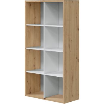 Librería Estantería Para Libros De Melamina Mdf 63x29,5x176cm