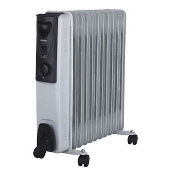 Radiador De Aceite Svan Scra2500 2500w 11 Elementos Blanco