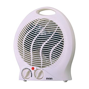 ADLER AD 7728 Calefactor Ventilador Eléctrico Portátil, Aire Caliente /  Frío, 2 Niveles de Potencia, Termostato, Sistema