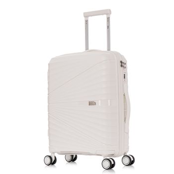 1990s Maleta De Cabina 55x39x21.5cm (46l) Polipropileno  - Candado Incrustada - 20 Pulgadas - Blanco