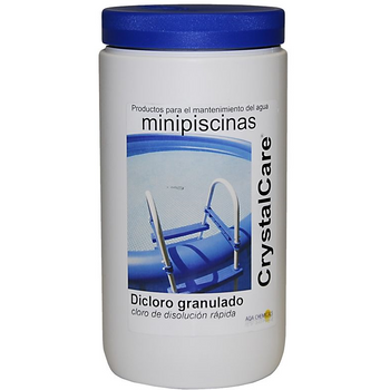 Crystalcare Dicloro Granulado 56% De Rápida Disolución Para La Cloración Y Desinfección Del Agua De Piscinas. Bote 1 Kg