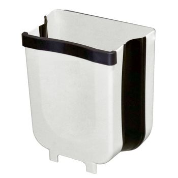 Cubo De Basura Plegable Para Cocina Blanco