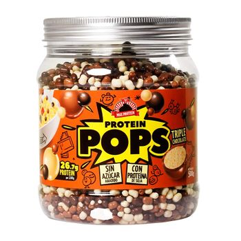 Max Protein - Protein Pops 500 G - Crujientes De Soja -  Sabor: Triple Chocolate