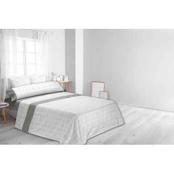 Juego De Sábanas Tres Piezas Invierno Franela Pinz Cama De 120 Cm Gris con  Ofertas en Carrefour