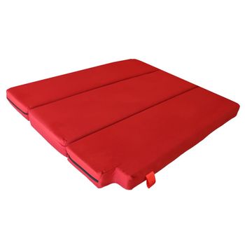 Cama Para Camper Ford Transit 2003 Sin Muebles - 5cm Grosor Con Hr Suave 20kg/m3 - Rojo