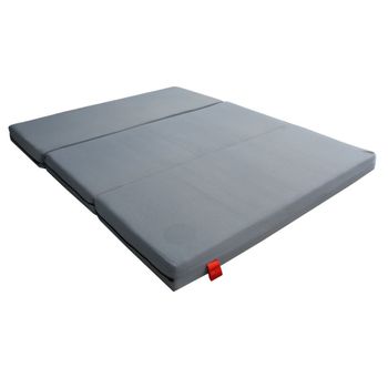 Colchón Para Camper Peugeot Rifter - 5cm De Grosor Con Hr 25kg/m3 Y 3cm De Viscoelástica - Gris