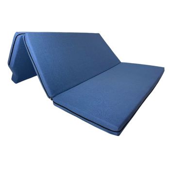 Cama Para Volkswagen California T4 -5cm Grosor Con Hr 20kg/m3. Suave, 3cm De Viscoelástica - Azul