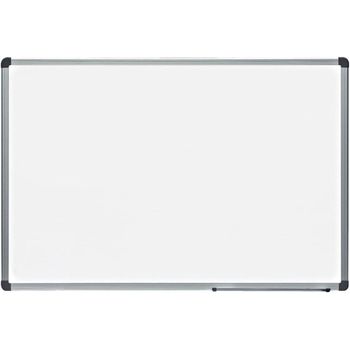 HOMCOM Pizarra Blanca Magnética Pizarra de Borrado en Seco con Borrador 4  Rotuladores y 10 Imanes 60x45 cm Blanco