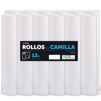 Rollo Para Camilla, Rollo Papel Para Camilla De Procedimientos Médicos,papel Para Camilla De Estética Y Masaje(59 Cm X 67m Gofrado Reciclado 12 Ud)