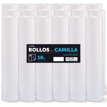 Rollo Para Camilla, Rollo Papel Para Camilla De Procedimientos Médicos,papel Para Camilla De Estética Y Masaje (59 Cmx70m Laminado Reciclado 18 Ud)