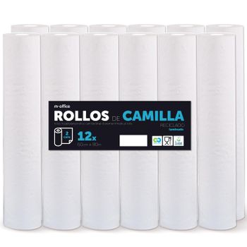 Rollo Para Camilla, Rollo Papel Para Camilla De Procedimientos Médicos,papel Para Camilla De Estética Y Masaje (59 Cmx80m Laminado Reciclado 12 Ud)