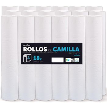 Rollo Para Camilla, Rollo Papel Para Camilla De Procedimientos Médicos,papel Para Camilla De Estética Y Masaje (59 Cm X 67m Gofrado Reciclado 18ud)
