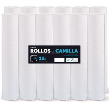 Rollo Para Camilla, Rollo Papel Para Camilla De Procedimientos Médicos,papel Para Camilla De Estética Y Masaje(59 Cmx70m Laminado Reciclado 12 Und)