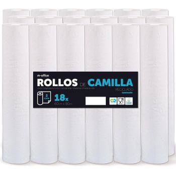 Rollo Para Camilla, Rollo Papel Para Camilla De Procedimientos Médicos,papel Para Camilla De Estética Y Masaje (59cmx80m Laminado Reciclado 18 Und)