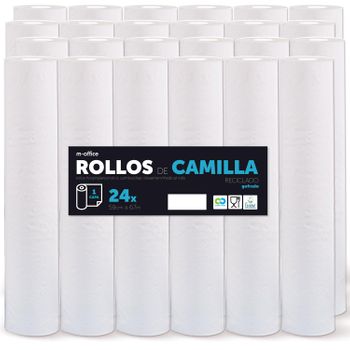 Rollo Para Camilla, Rollo Papel Para Camilla De Procedimientos Médicos,papel Para Camilla De Estética Y Masaje (59 Cm X 67m Gofrado Reciclado 24ud)