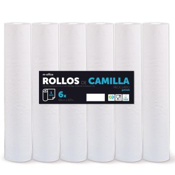 Rollo Para Camilla, Rollo Papel Para Camilla De Procedimientos Médicos,papel Para Camilla De Estética Y Masaje (59 Cm X 67m Gofrado Reciclado 6 Ud)