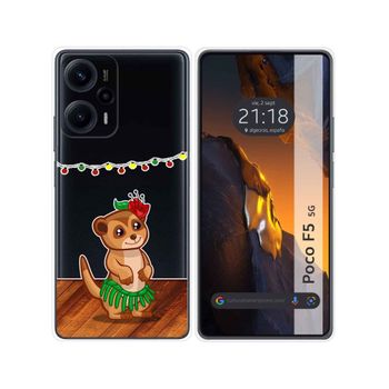 Funda Silicona Transparente Para Xiaomi Poco F5 5g Diseño Suricata Dibujos