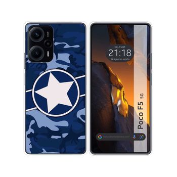 Funda Silicona Para Xiaomi Poco F5 5g Diseño Camuflaje 03 Dibujos