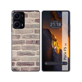 Funda Silicona Para Xiaomi Poco F5 5g Diseño Ladrillo 01 Dibujos