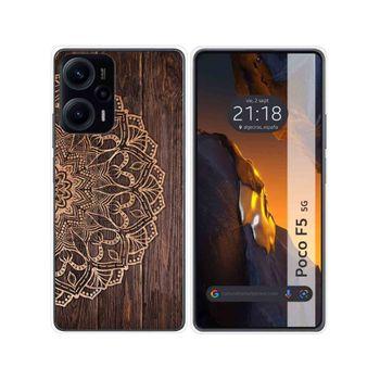 Funda Silicona Para Xiaomi Poco F5 5g Diseño Madera 06 Dibujos