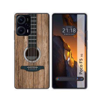 Funda Silicona Para Xiaomi Poco F5 5g Diseño Madera 11 Dibujos