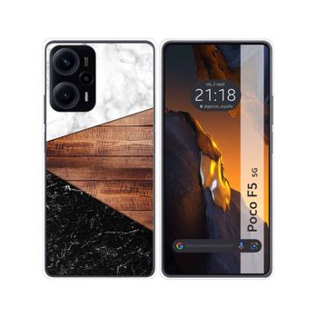 Funda Silicona Para Xiaomi Poco F5 5g Diseño Mármol 11 Dibujos