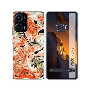 Funda Silicona Para Xiaomi Poco F5 5g Diseño Mármol 12 Dibujos