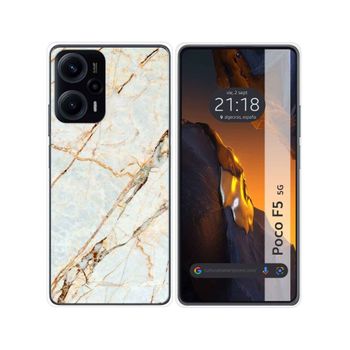 Funda Silicona Para Xiaomi Poco F5 5g Diseño Mármol 13 Dibujos