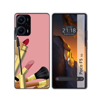 Funda Silicona Para Xiaomi Poco F5 5g Diseño Brochas Dibujos