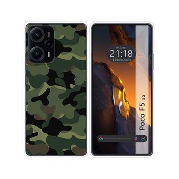 Funda Silicona Para Xiaomi Poco F5 5g Diseño Camuflaje Dibujos