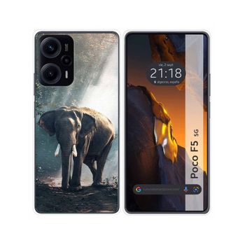 Funda Silicona Para Xiaomi Poco F5 5g Diseño Elefante Dibujos