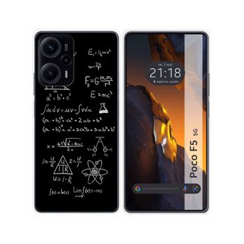 Funda Silicona Para Xiaomi Poco F5 5g Diseño Formulas Dibujos