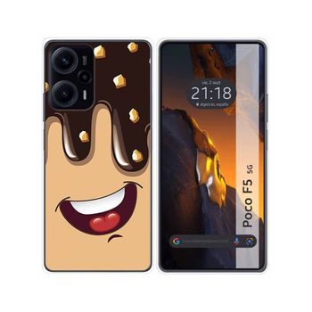 Funda Silicona Para Xiaomi Poco F5 5g Diseño Helado Chocolate Dibujos