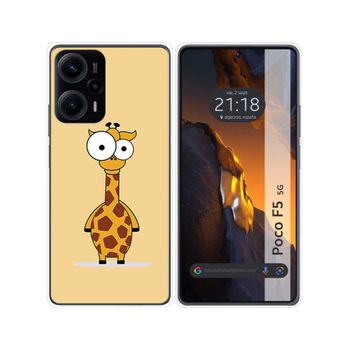 Funda Silicona Para Xiaomi Poco F5 5g Diseño Jirafa Dibujos